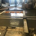Forming The Floor Around the Brake Tester Recess Frame
